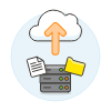 Cloud Upload 15 Illustration from UX Colors Set