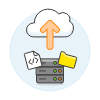 Cloud Upload 16 Illustration from UX Colors Set