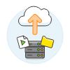 Cloud Upload 18 Illustration from UX Colors Set