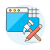 App Building 1 Illustration from UX Colors Set
