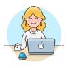App Developer 4 Illustration from UX Colors Set