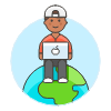 Global Coding 3 Illustration from UX Colors Set