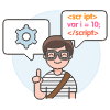 Java Developer 2 Illustration from UX Colors Set
