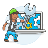 Repair Technician 1 6 illustration - Free transparent PNG, SVG. No sign up needed.