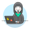 Anonylous Hacker 1 Illustration from UX Colors Set