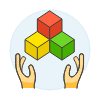 Plugin Module Hand 2 Illustration from UX Colors Set