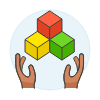 Plugin Module Hand 3 Illustration from UX Colors Set