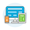 Responsive Ui 1 Illustration from UX Colors Set