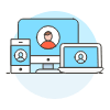Responsive Ui 2 Illustration from UX Colors Set