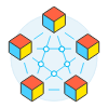 Module Network Illustration from UX Colors Set