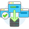 Server Download Illustration from UX Colors Set