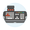 Gaming Keyboard 2 Illustration from UX Colors Set
