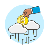 Crypto Cloud 3 Illustration from UX Colors Set | Free Download as SVG Vector and Transparent PNG | Streamline illustrations