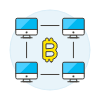 Crypto Network Illustration from UX Colors Set
