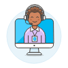 Customer Server Imac 2 Illustration from UX Colors Set