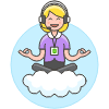 Customer Service Cloud 4 Illustration from UX Colors Set