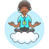Customer Service Cloud 5 Illustration from UX Colors Set