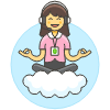 Customer Service Cloud 6 Illustration from UX Colors Set