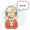 Customer Service Reply 1 Illustration from UX Colors Set