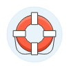 Lifebuoy Illustration from UX Colors Set