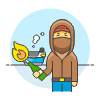 Rioter 3 Illustration from UX Colors Set