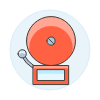 Fire Alarm Illustration from UX Colors Set