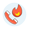 Fire Call illustration - Free transparent PNG, SVG. No sign up needed.