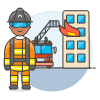 Firefighter 1 4 Illustration from UX Colors Set