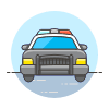 Police Car 2 Illustration from UX Colors Set