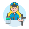 Police Officer 4 Illustration from UX Colors Set