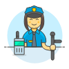 Police Officer 6 Illustration from UX Colors Set