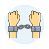 Handcuff Arrested 2 illustration - Free transparent PNG, SVG. No sign up needed.