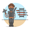 Ninja Weapons 4 Illustration from UX Colors Set