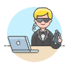 Spy Hacking 1 Illustration from UX Colors Set