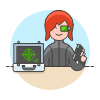 Spy Hacking 2 Illustration from UX Colors Set