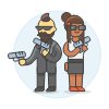 Spy Partner 3 Illustration from UX Colors Set