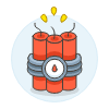 Dynamite Bomb Illustration from UX Colors Set