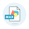 Max File Illustration from UX Colors Set