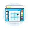 App Ui Workspace 1 Illustration from UX Colors Set