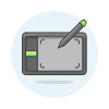 Wacom Tablet 1 Illustration from UX Colors Set