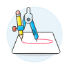 Divider Drawing Illustration from UX Colors Set