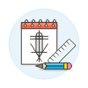 Sketching Illustration from UX Colors Set