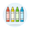 Crayons Illustration from UX Colors Set