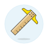 T Ruler Illustration from UX Colors Set