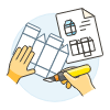 Packaging Cutting 2 Illustration from UX Colors Set