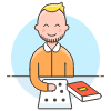 Braille Reading 1 Illustration from UX Colors Set