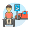 Disable Parking 2 Illustration from UX Colors Set