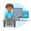 Disable Toilet 3 illustration - Free transparent PNG, SVG. No sign up needed.