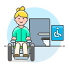 Disable Toilet 4 illustration - Free transparent PNG, SVG. No sign up needed.