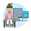 Disable Toilet 5 illustration - Free transparent PNG, SVG. No sign up needed.